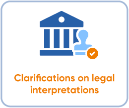 Clarifications on legal interpretations